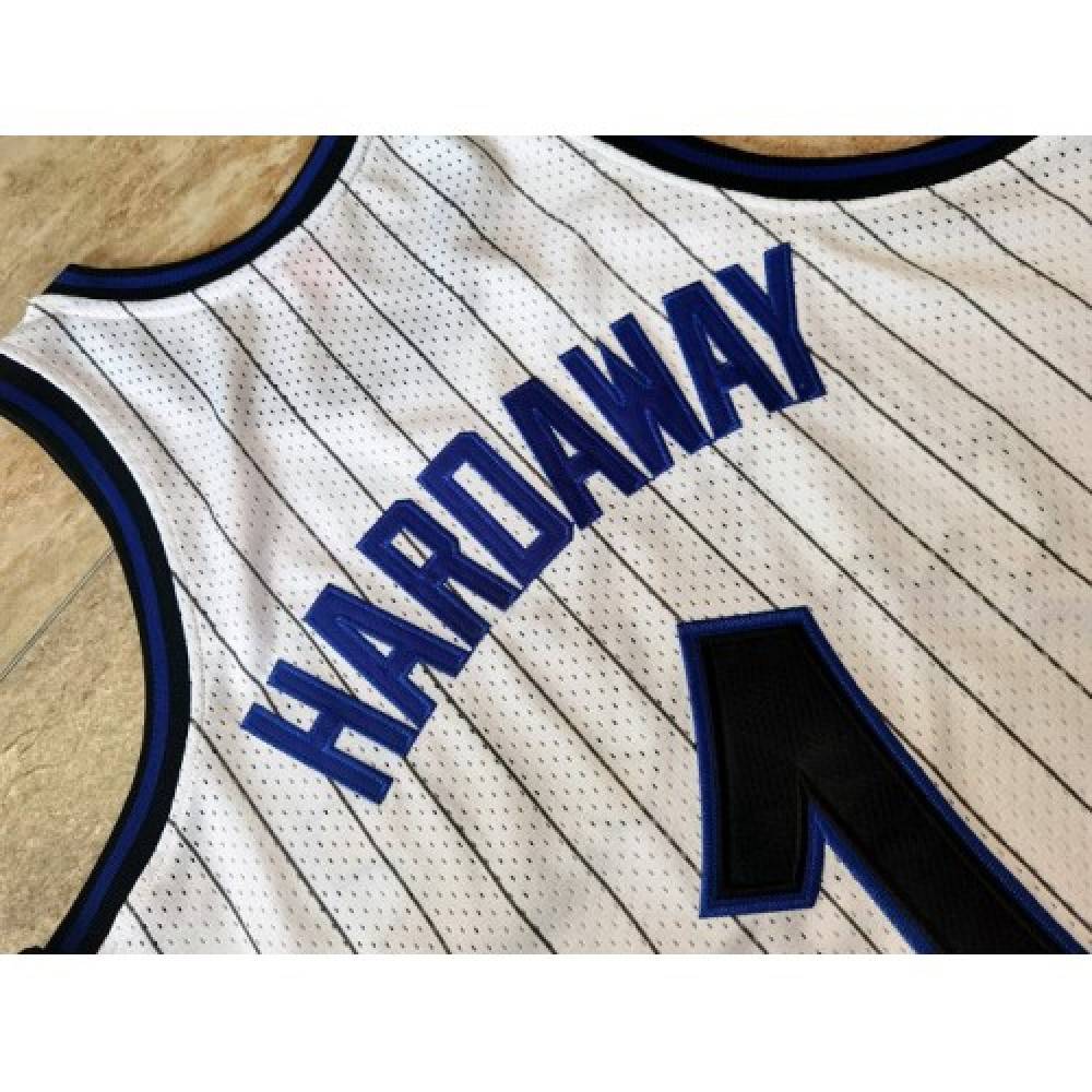 Men's Orlando Magic Anfernee Hardaway #1 Throwback White 93-94 Hardwood Classics Jersey-Pro Kit Vault | Brand New 26/27 Sports Jerseys